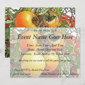 ガーデンの新鮮な家宝トマト 招待状 (正面/裏面)