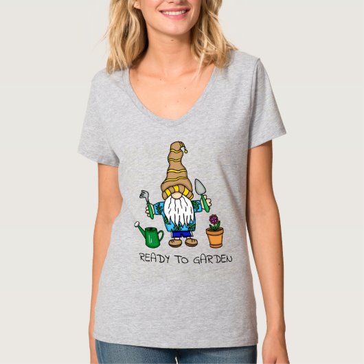 ガーデンの準備 |かわいいガーデニング格言 Tシャツ (正面)