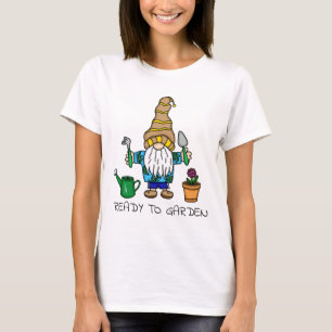 ガーデンの準備 かわいいガーデニング格言 Tシャツ