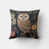 ガーデンの美しいフクロウアールヌーボースタイル クッション (裏面)
