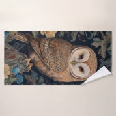 ガーデンの美しいフクロウアールヌーボースタイル バスタオル (バスタオル)