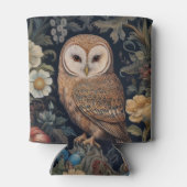 ガーデンの美しいフクロウアールヌーボースタイル 缶クーラー (裏面)