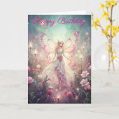 ガーデンの美しい妖精 カード (黄色い花)