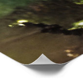 ガーデンの美しい絵画女性 ポスター (角)