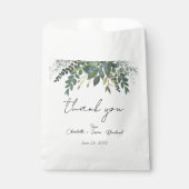 ガーデンの葉の自然の緑結婚の世話 フェイバーバッグ (正面)