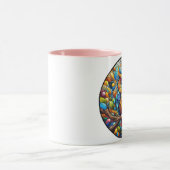 ガーデンの静謐Aベンチ開花 マグカップ (中央)