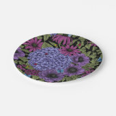 ガーデンはっきりした花模様 ペーパープレート (アングル)