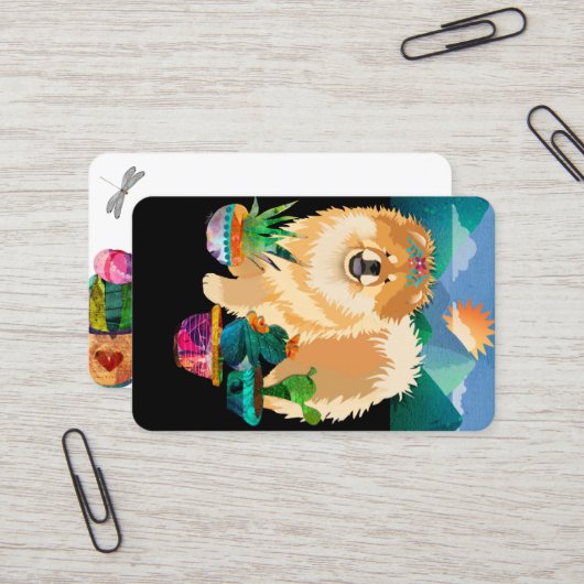 ガーデンは私のスマイルを作カスタマイズる – 名刺 (正面/裏面インサイチュ)