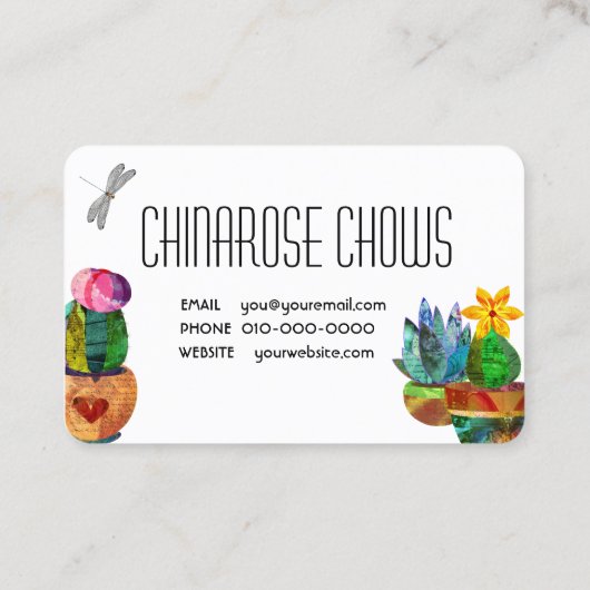 ガーデンは私のスマイルを作カスタマイズる – 名刺 (裏面)