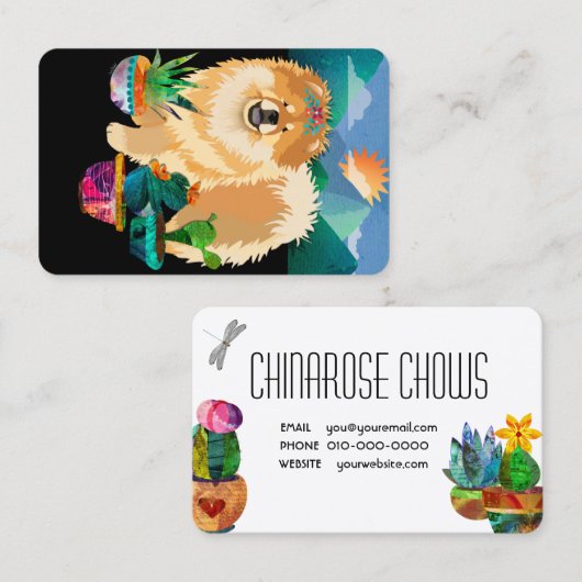 ガーデンは私のスマイルを作カスタマイズる – 名刺 (正面/裏面)