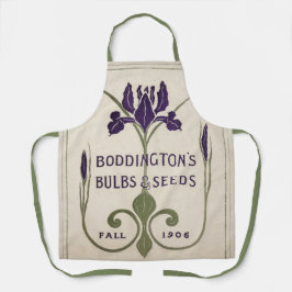 ガーデンまたはキッチンエプロンヴィンテージシードカタログアート エプロン