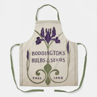 ガーデンまたはキッチンエプロンヴィンテージシードカタログアート エプロン