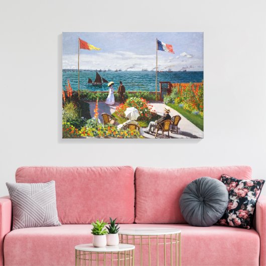 ガーデンアットサイント – アドレッセ |クロード・モネ | キャンバスプリント (インサイチュ (リビング))