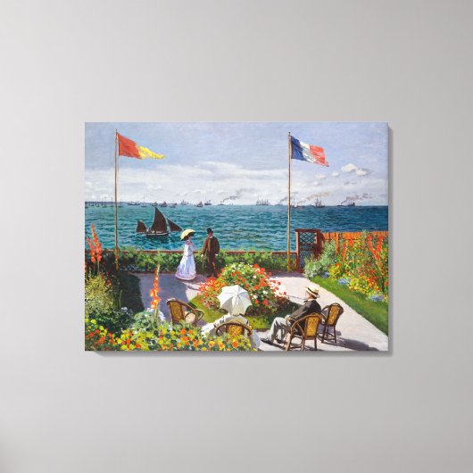 ガーデンアットサイント – アドレッセ |クロード・モネ | キャンバスプリント (正面)