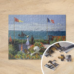 ガーデンアットサイント – アドレッセ |クロード・モネ ジグソーパズル<br><div class="desc">Garden at Sainte-Adresse、またはJardin a Sainte-Adresse (1867)印象派のアーティストClaude Monetフランスのによる。モネの絵画海辺のサント・アドレコンテンポラリースの避暑地、サントの夕焼けの風景を描く。デザインツールを使用してイメージのカスタム文字を追加したり、イメージをカスタマイズする。</div>