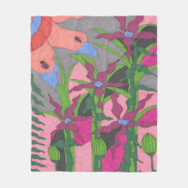 ガーデンアットトワイライト フリースブランケット