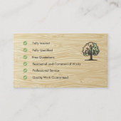 ガーデンアンドローン造園 名刺 (裏面)