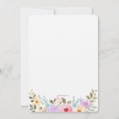 ガーデンアーチの招待状 招待状 (裏面)