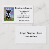 ガーデンアートの抽象芸術パーソナライズされた 名刺 (正面/裏面)