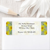 ガーデンイエローアルニカワイルドフラワーオン任意の色 ラベル (インサイチュ)