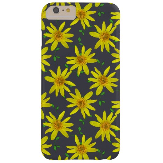 ガーデンイエロー任意の色のワイルドフラワー Case-Mate iPhoneケース (裏面)