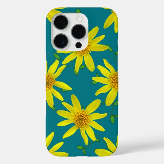 ガーデンイエロー任意の色のワイルドフラワー Case-Mate iPhoneケース (裏面)