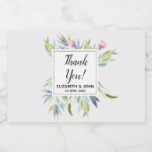 ガーデンインザリビエラサンキュー結婚式の引き出物 スパークリングワインラベル (シングルラベル)