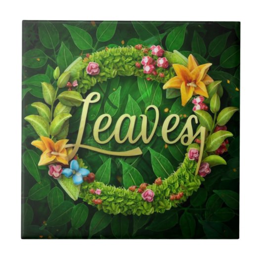 ガーデンインスパイアフローラデザイン タイル (正面)