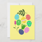 ガーデンイースターエッグ狩りカラフルエッグ 招待状 (裏面)