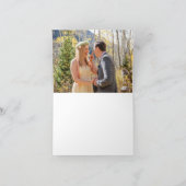 ガーデンウェディング 感謝のメッセージカード 花 サンキューカード (内部)