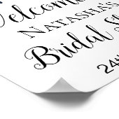 ガーデンウェルカムサイン – ブライダル |赤ちゃんシャワーのサイン ポスター (角)