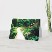 ガーデンウォークデジタル5" x 7"折り畳みグリーティングカード カード (正面)