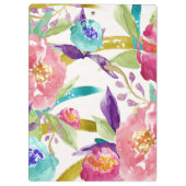 ガーデンウォーターパーソナライズされたカラー クリップボード (裏面)