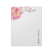 ガーデンウォーターパーソナライズされたカラー ノートパッド (回転)