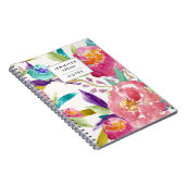 ガーデンウォーターパーソナライズされたカラー ノートブック (右側)