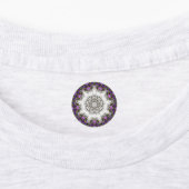 ガーデンウォーターファウンテンパープルフラワーマンダラスタイル ラベル (貼付)