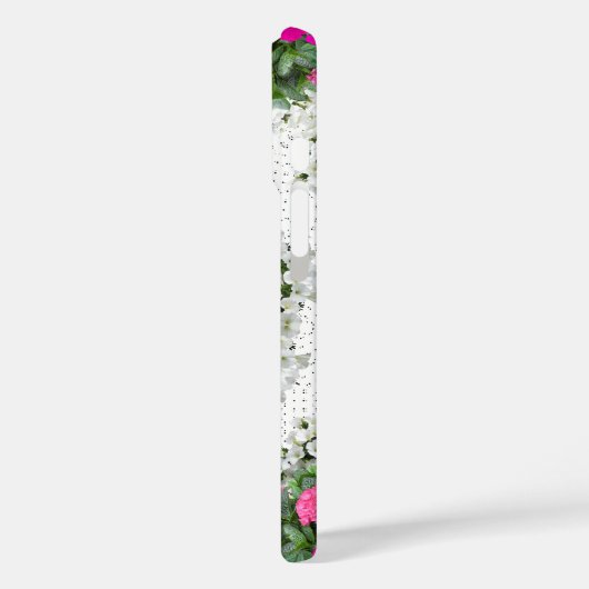 ガーデンウォーターファウンテンピンクフラワーズマンダラデザイン Case-Mate iPhoneケース (裏面 / 左)