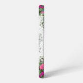 ガーデンウォーターファウンテンピンクフラワーズマンダラデザイン SAMSUNG GALAXYケース (左側面)