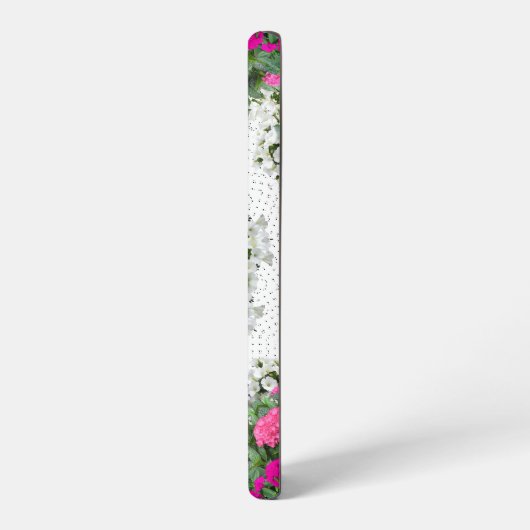 ガーデンウォーターファウンテンピンクフラワーズマンダラデザイン SAMSUNG GALAXYケース (左側面)