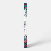 ガーデンウォーターファウンテンレッドフラワーマンダラデザイン SAMSUNG GALAXYケース (左側面)