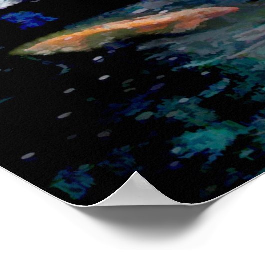 ガーデンウォーターフォールコイ池 ポスター (角)