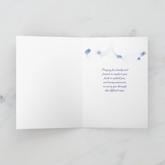 ガーデンウォーターフォールズ悔やみや弔慰from couple Card カード (内部)