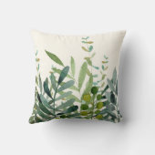 ガーデンウォーター植物性葉植物 クッション (裏面)
