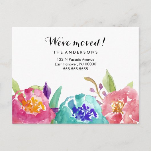 ガーデンウォーター色 案内ポストカード (正面)