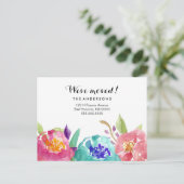 ガーデンウォーター色 案内ポストカード (スタンド正面)