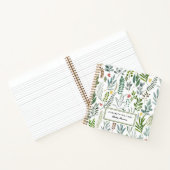 ガーデンウォーター葉カラーベビーシャワー ノートブック (内部)