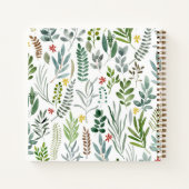 ガーデンウォーター葉カラーベビーシャワー ノートブック (裏面)