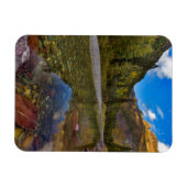 ガーデンウォールと秋のマクドナルド・クリーク マグネット (横)