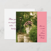 ガーデンウォールの写真 招待状 (正面/裏面)