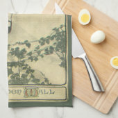 ガーデンウォールJessie Willcox Smith、ヴィンテージ キッチンタオル (四つ折り)